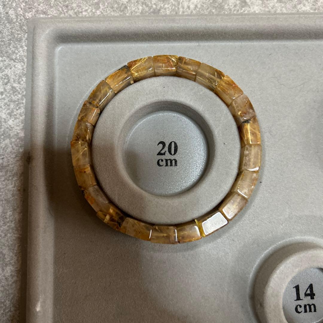 太陽放射タイチンルチル　ルチル　バングル みっちりルチル