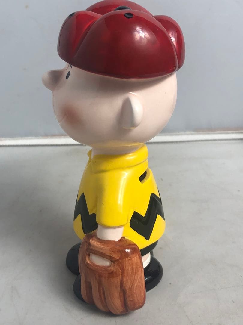 Snoopyスヌーピールーシー　チャーリーブラウン 貯金箱陶器製インテリアレトロ