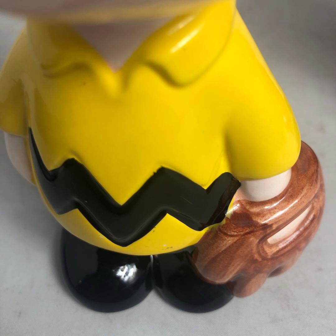 Snoopyスヌーピールーシー　チャーリーブラウン 貯金箱陶器製インテリアレトロ