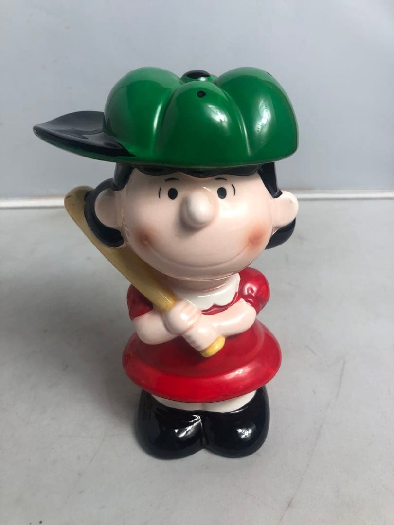 Snoopyスヌーピールーシー　チャーリーブラウン 貯金箱陶器製インテリアレトロ