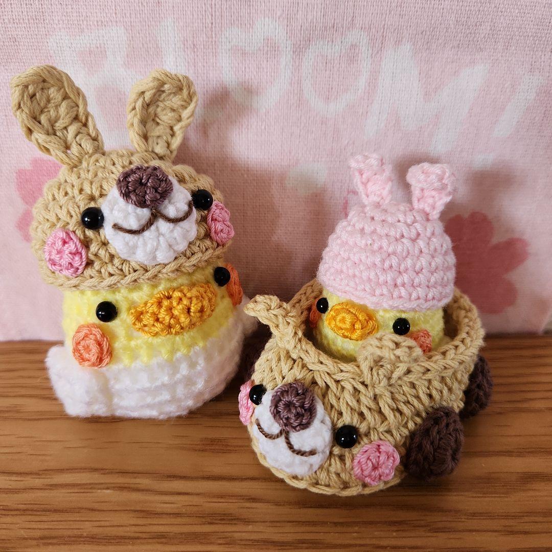 のんたん♡様ご確認用 ！いちごの帽子をかぶったオカメインコのリース 他1点