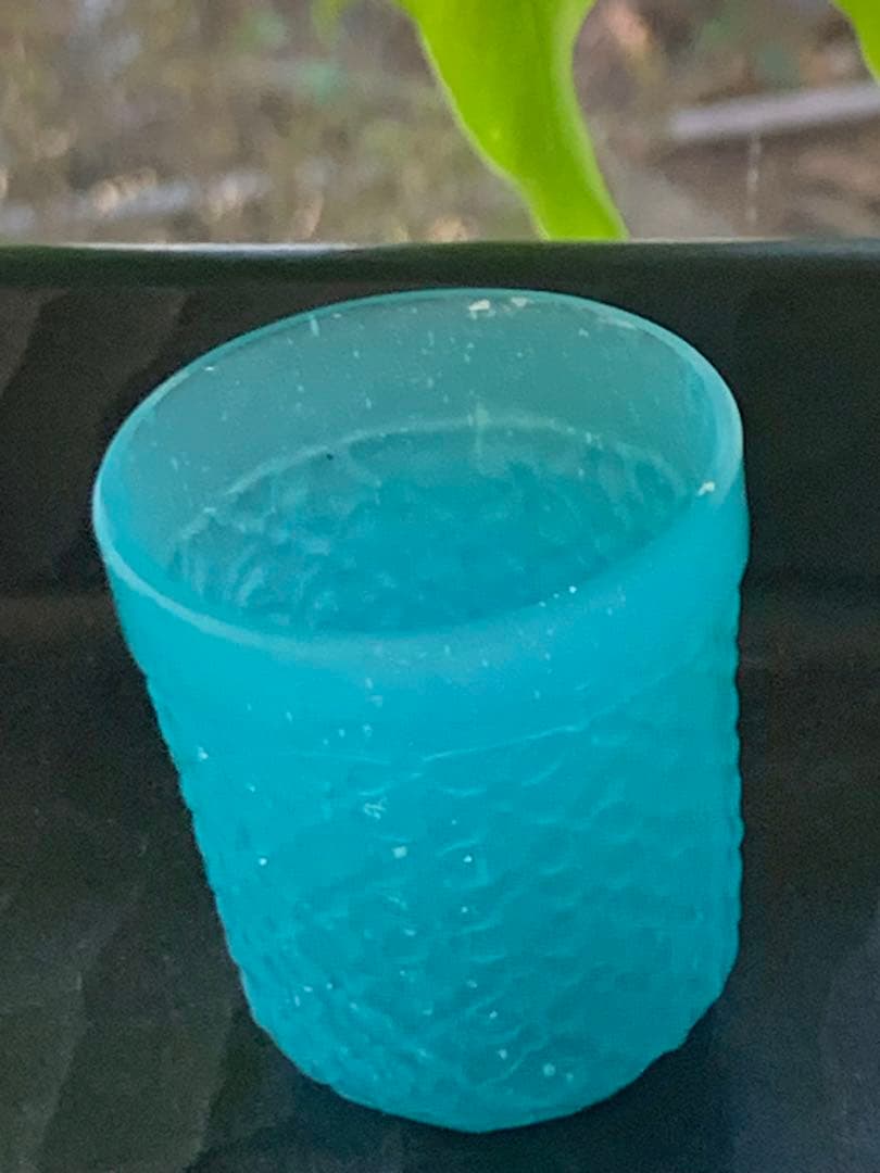 南青山ギャラリー　オコンネルズ　ターコイズ　ガラス小杯