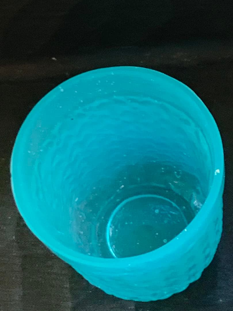 南青山ギャラリー　オコンネルズ　ターコイズ　ガラス小杯