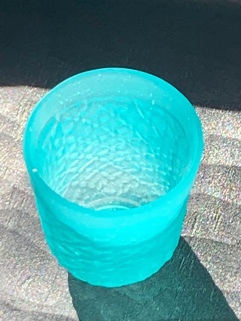 南青山ギャラリー　オコンネルズ　ターコイズ　ガラス小杯