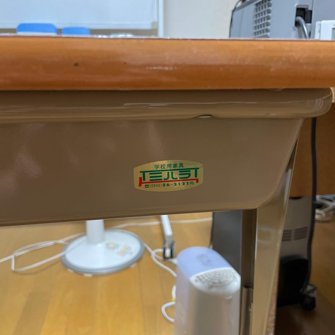 【学校・塾】状態良好 スクールデスク 机（高さ調整可能）