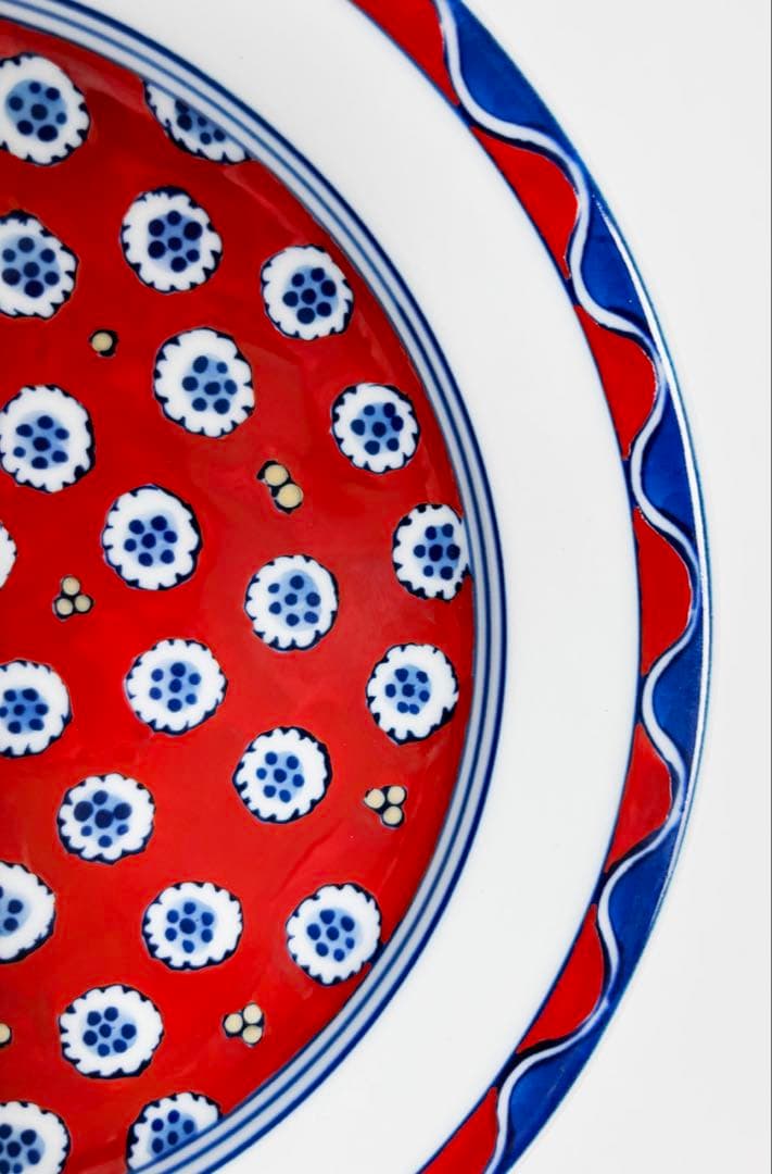 源右衛門窯　赤絵　皿