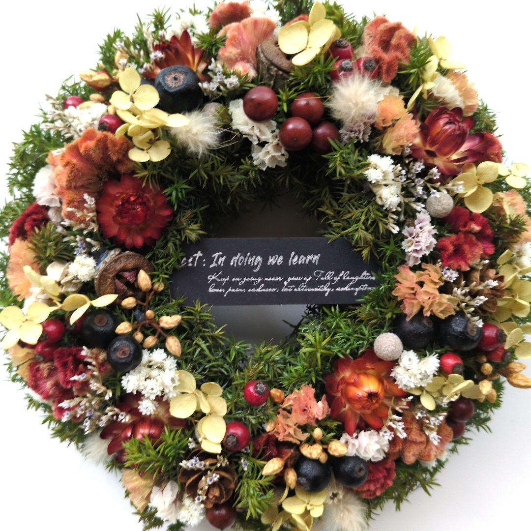 ✤SALE✤　ドライフラワーリース