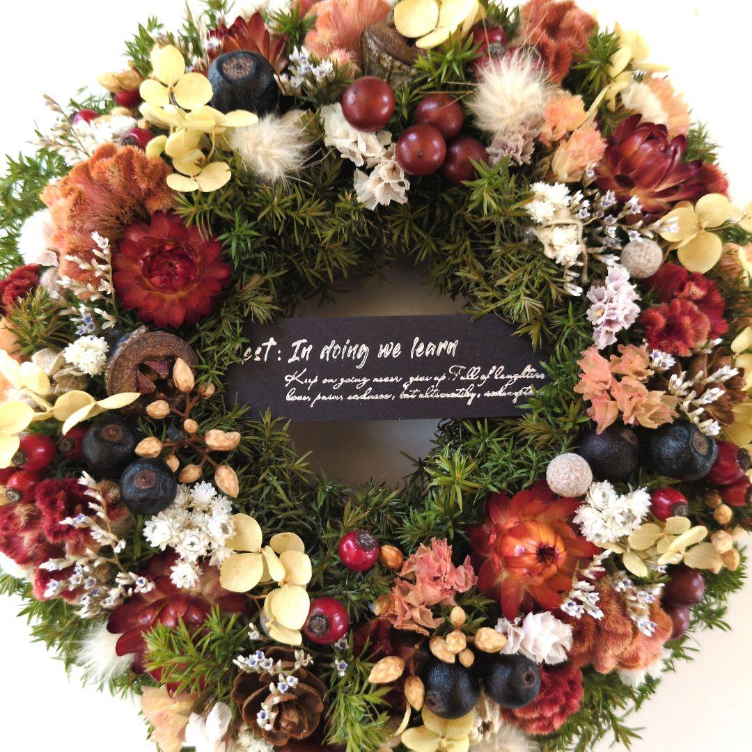 ✤SALE✤　ドライフラワーリース