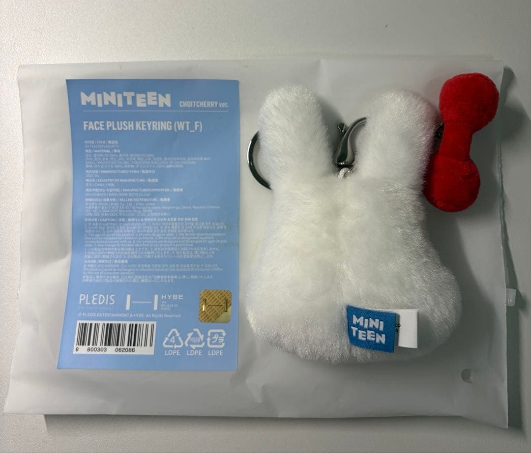 MINITEEN FACE PLUSH KEYRING【CHOITCHERRY】