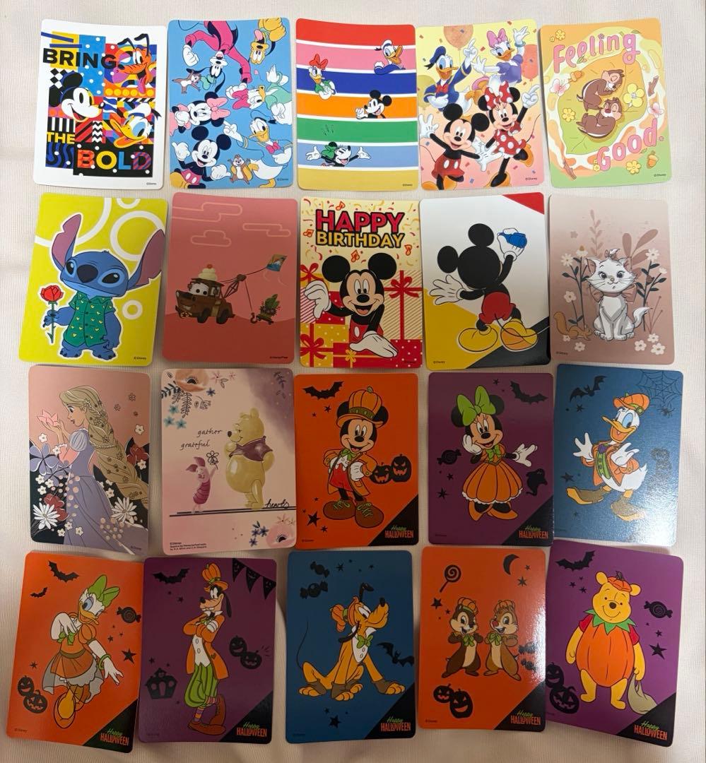 ディズニーストア じゃんけんカード 63枚セット クリスマス ハロウィン