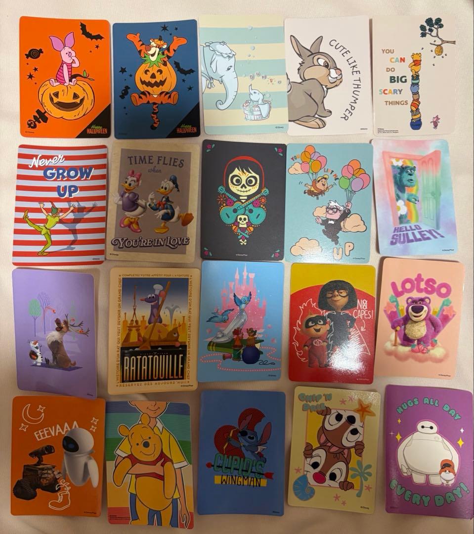 ディズニーストア じゃんけんカード 63枚セット クリスマス ハロウィン