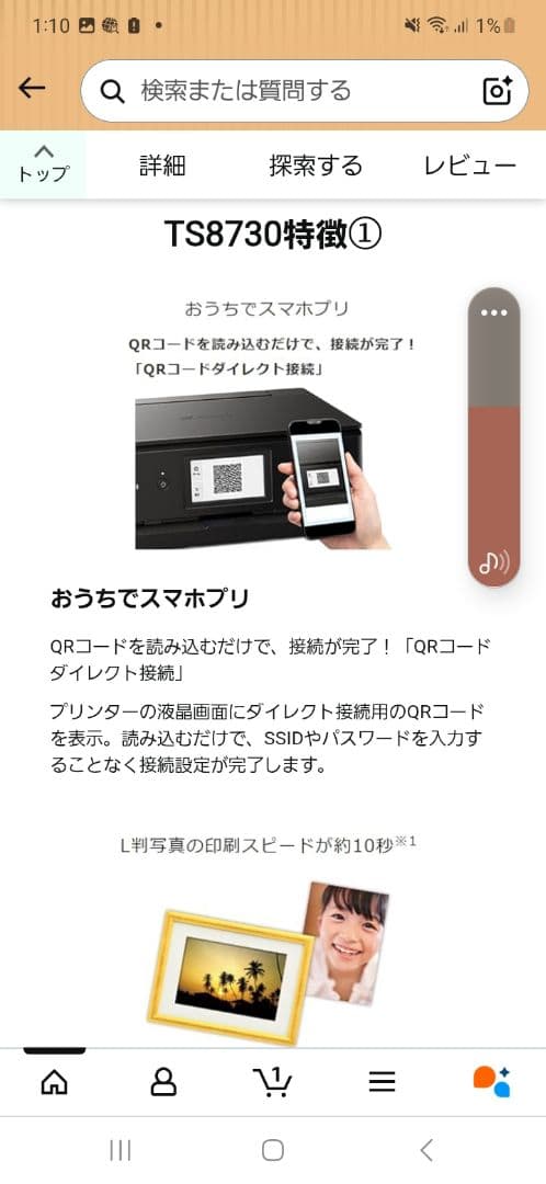 【プロフ必読様】Canon PIXUS TS8730 インクジェットプリンター