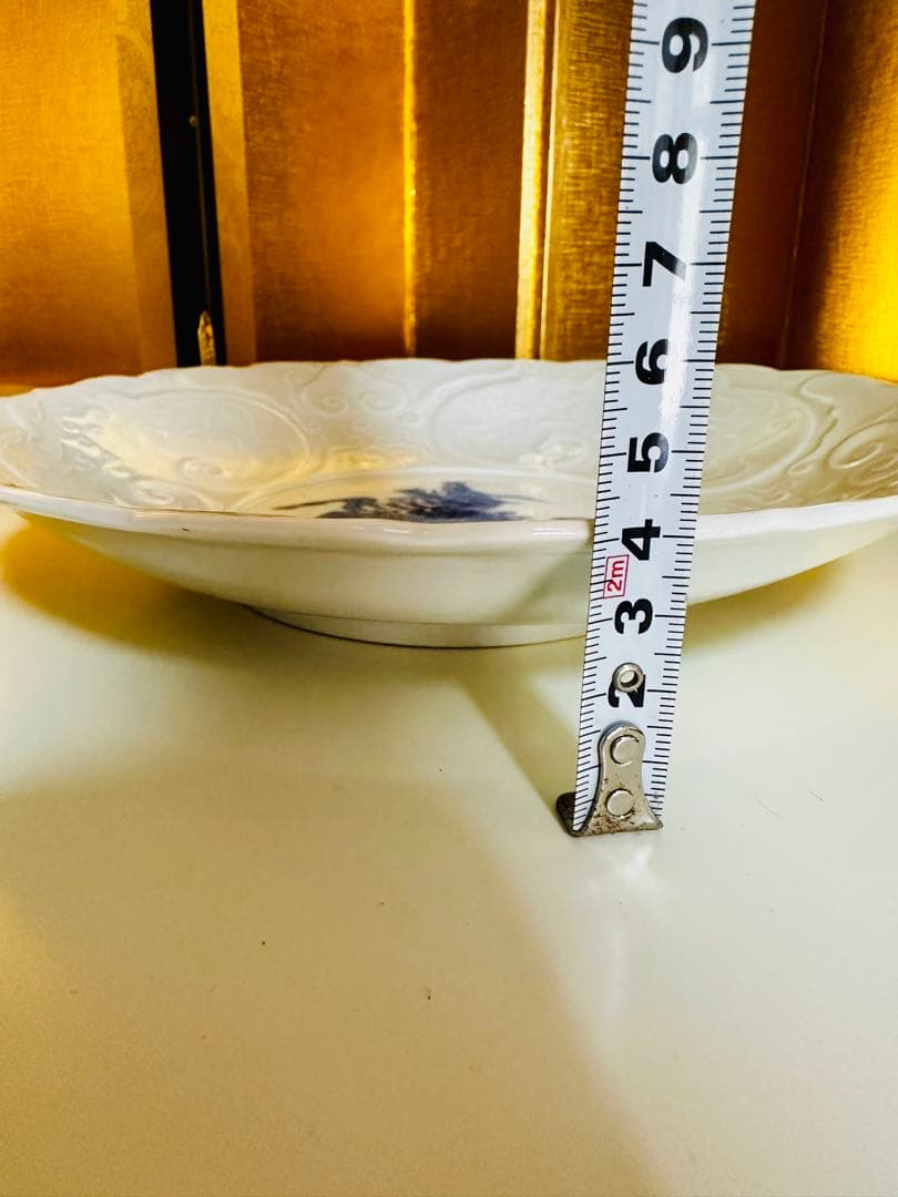 古伊万里　骨董　麒麟　白磁　中皿　珍品　2枚