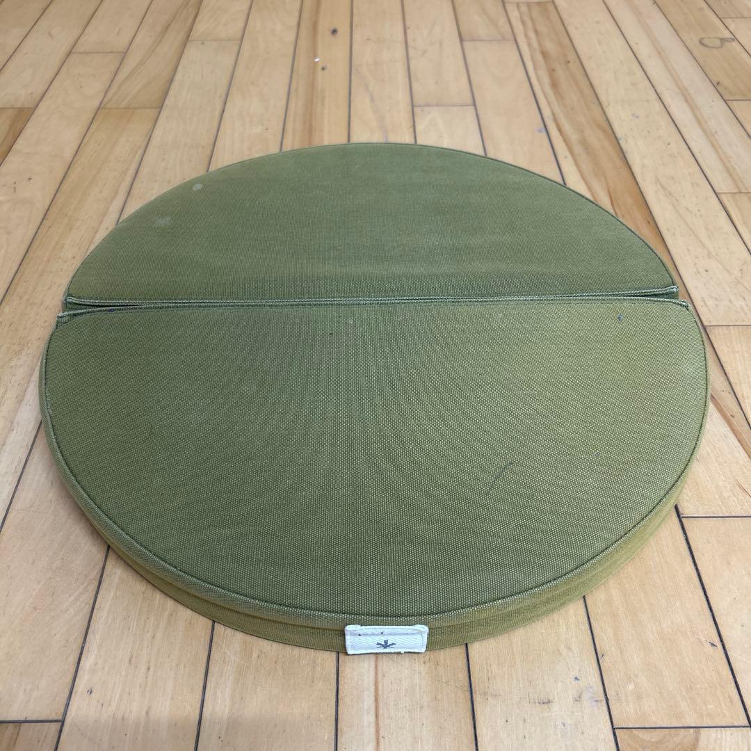 スノーピーク ラウンジクッション オリーブグリーン/オレンジ　2個セット