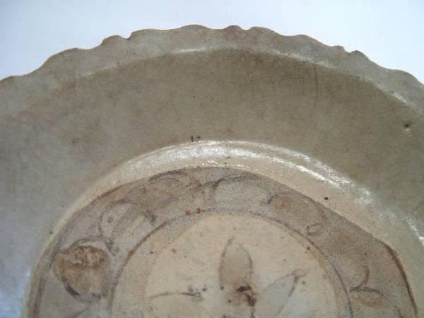 皿■高麗青磁花文花弁型鉢 碗 朝鮮 李朝 希少 古玩 唐物 中国 時代物 骨董■