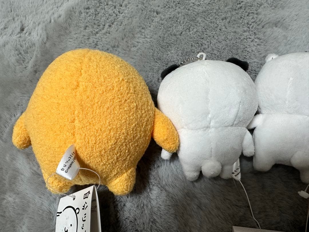 自分ツッコミくま初期マスコット パグさん もぐらコロッケぬいぐるみ ナガノのくま