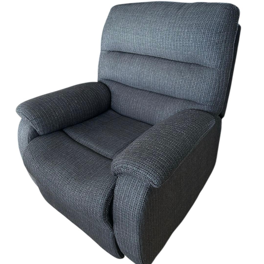 美品　ニトリ　電動リクライニング　ソファ　nビリーバ　布　ブラックBK 1人掛け