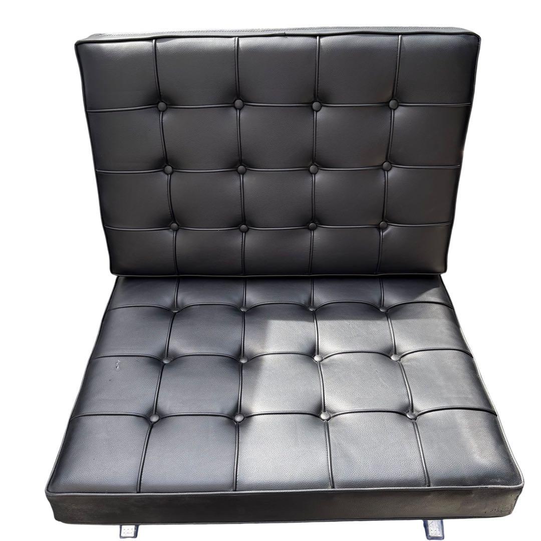 美品　バルセロナチェア　ミッドセンチュリー モダン　本体　PUレザー