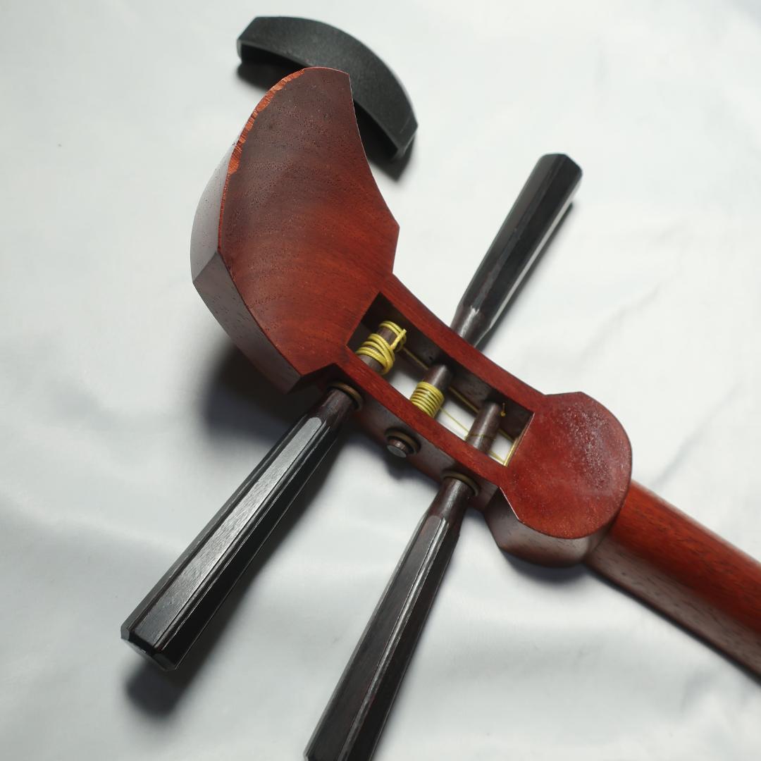 三味線 細棹 撥 ハードケース付 長唄 管理No.6