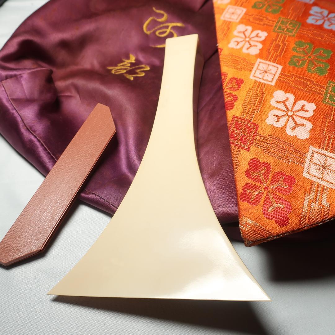 三味線 細棹 撥 ハードケース付 長唄 管理No.6