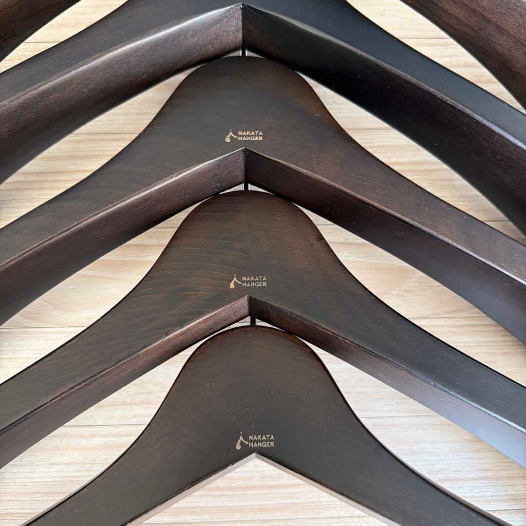 NAKATA HANGER SET-01N 木製メンズジャケットハンガー ５本組