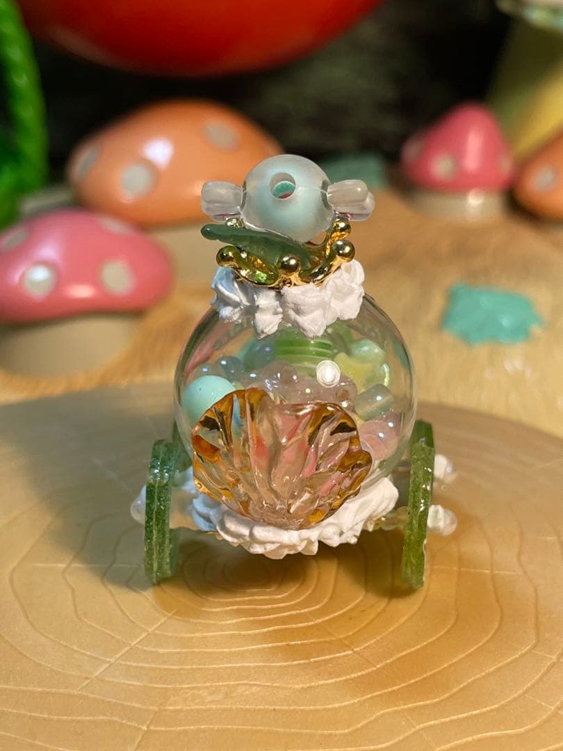 juicyライムキャンディガラスの車