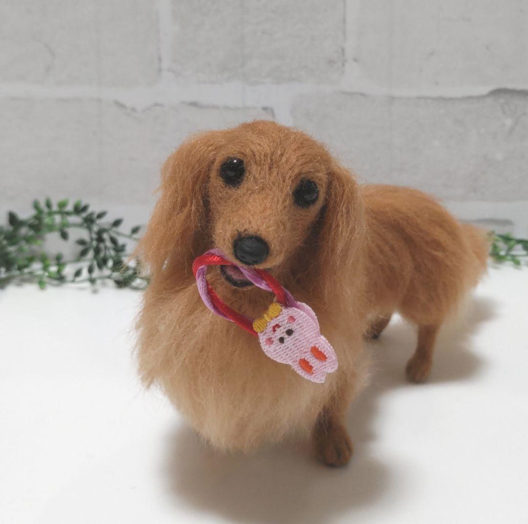 ミニチュアダックス♡レッド♡羊毛フェルト♡ハンドメイド