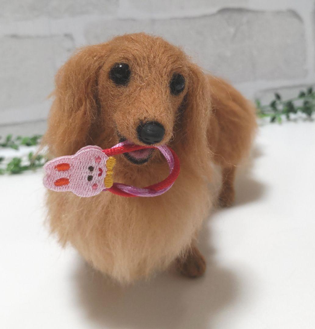 ミニチュアダックス♡レッド♡羊毛フェルト♡ハンドメイド