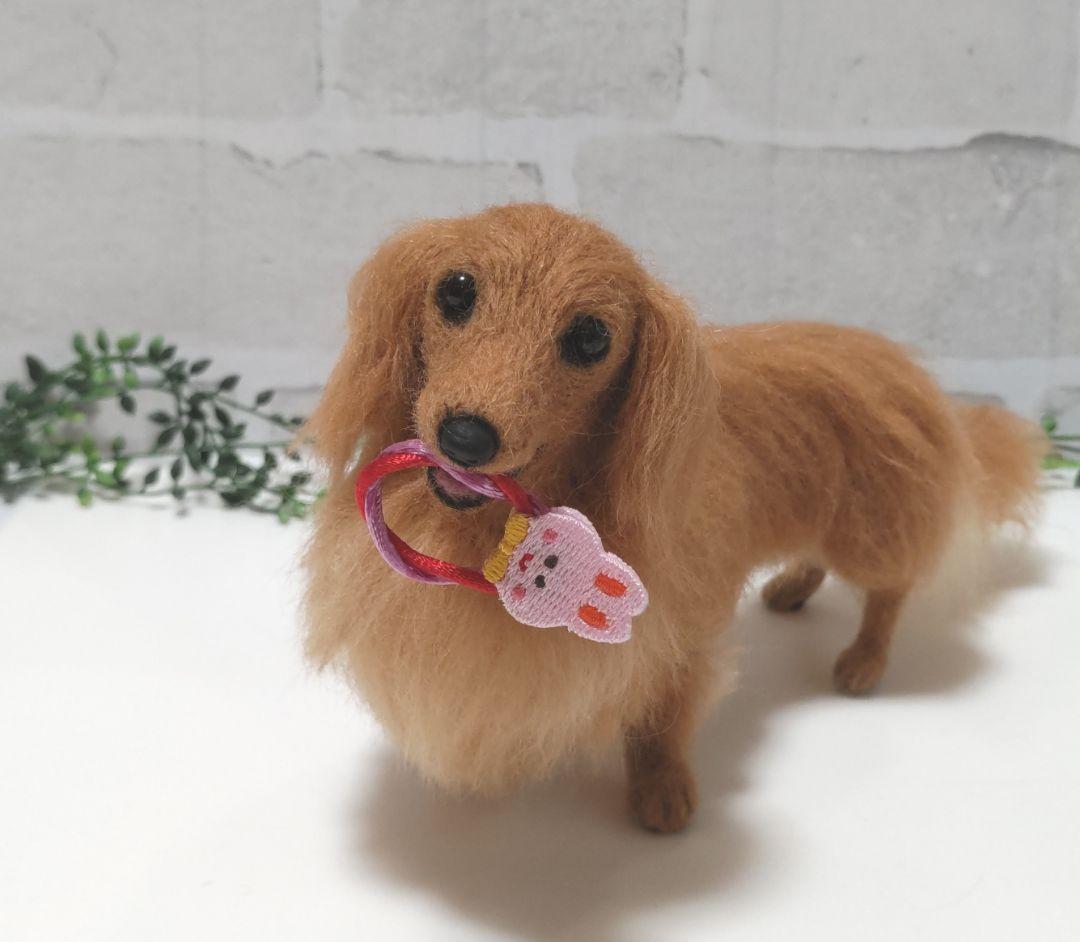 ミニチュアダックス♡レッド♡羊毛フェルト♡ハンドメイド