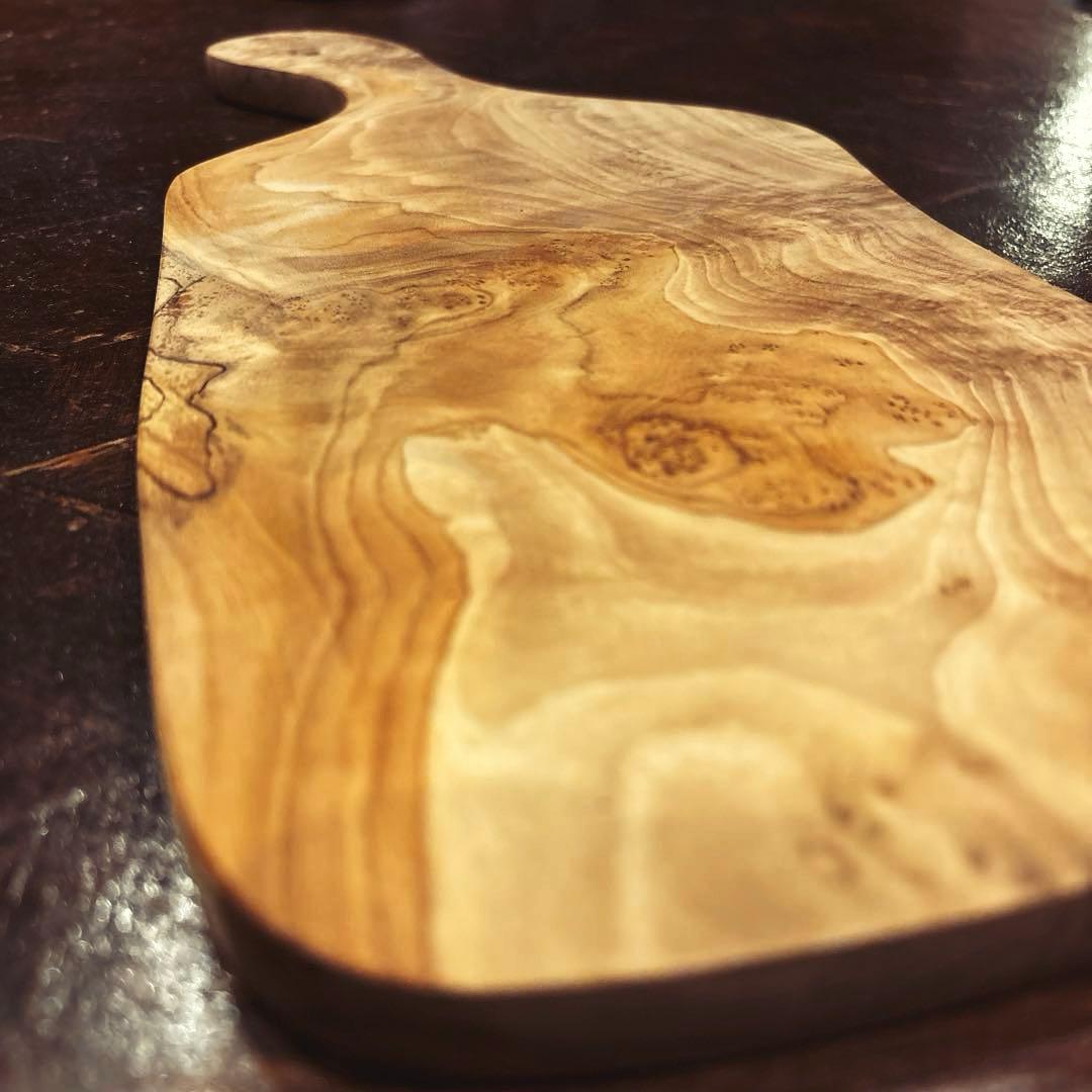 【AfricanSquare】オリーブナチュラルハンドルカッティング NO.8