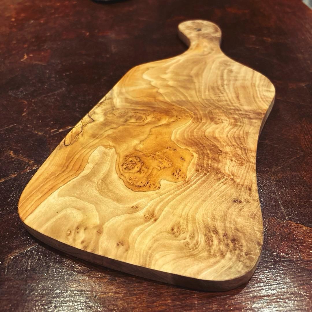 【AfricanSquare】オリーブナチュラルハンドルカッティング NO.8