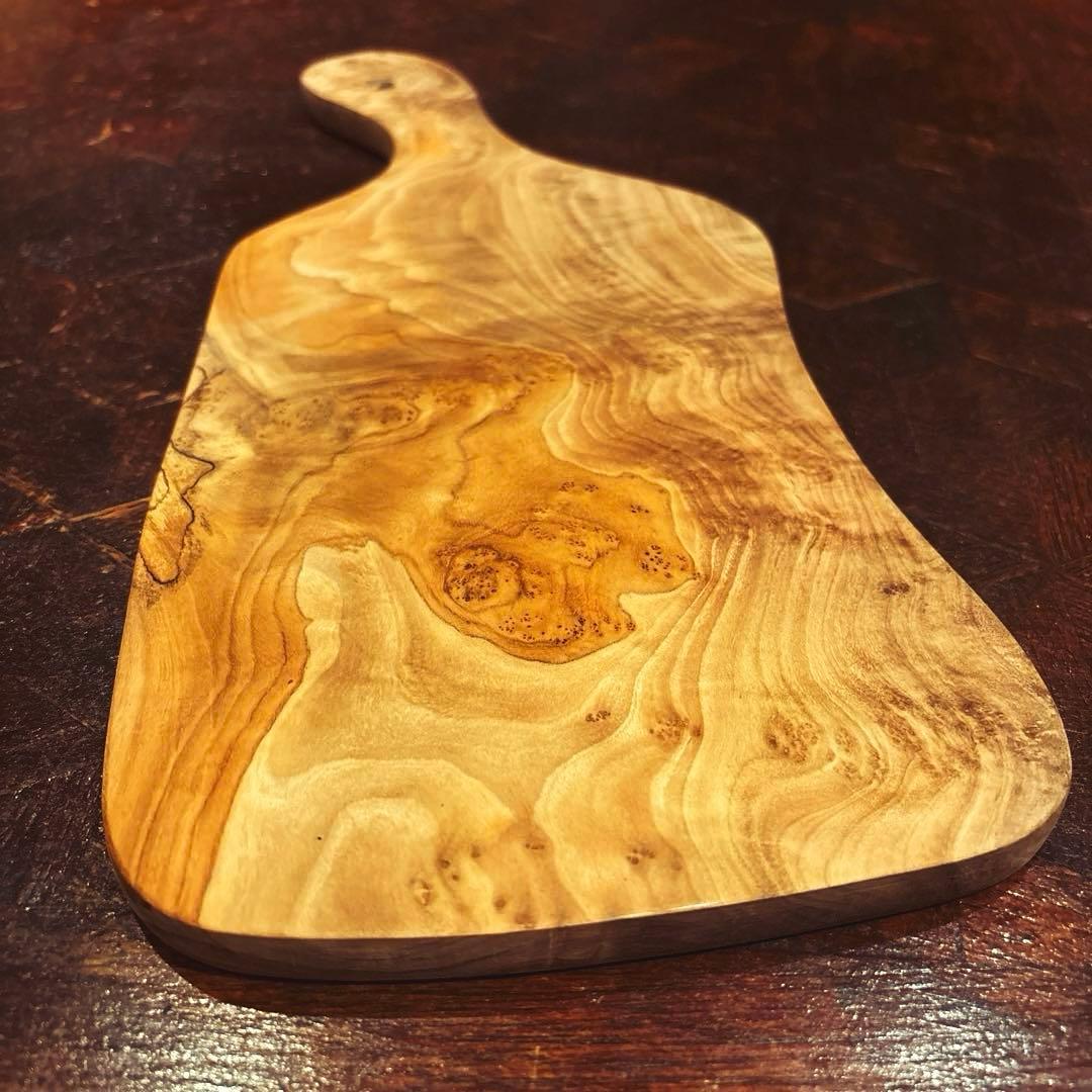 【AfricanSquare】オリーブナチュラルハンドルカッティング NO.8