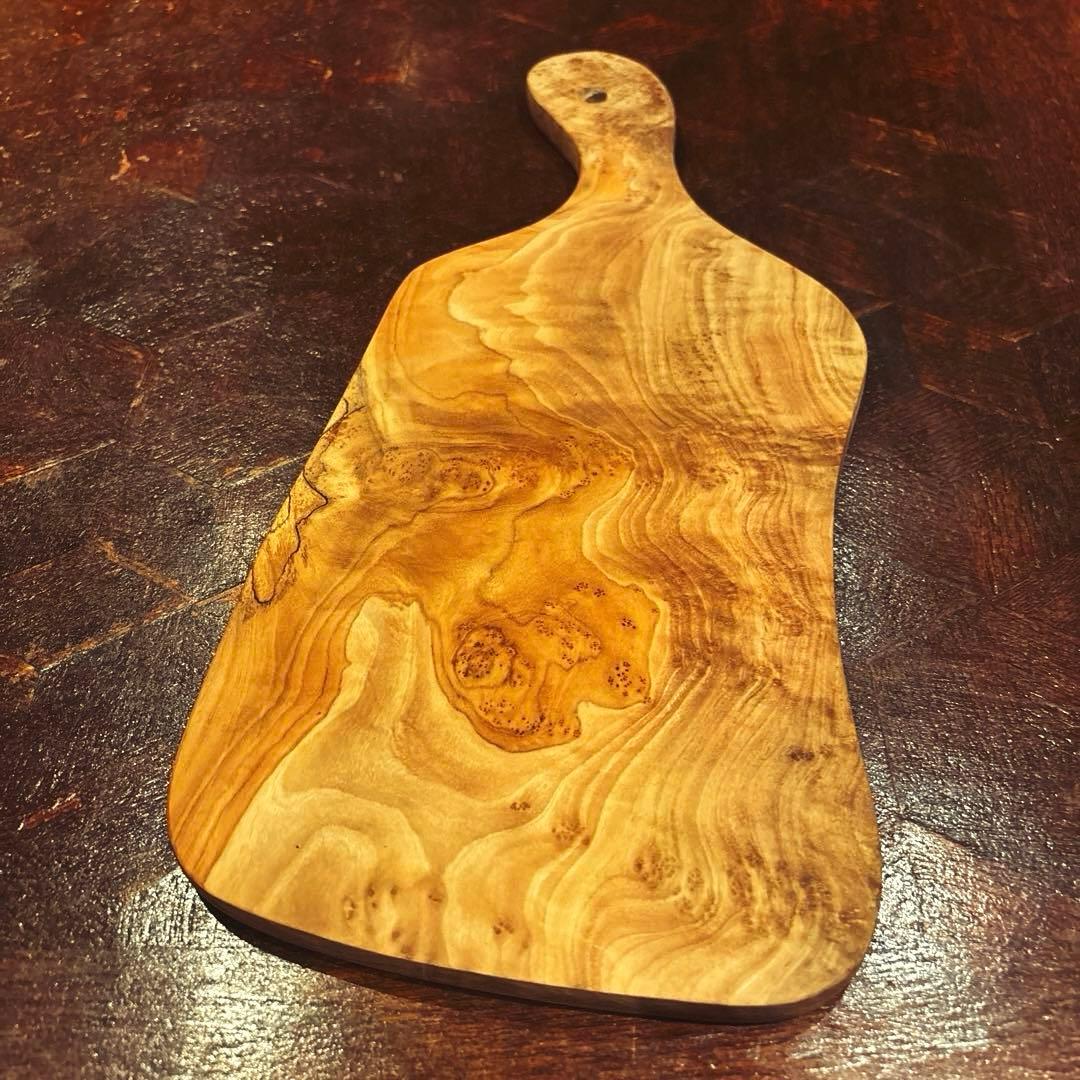 【AfricanSquare】オリーブナチュラルハンドルカッティング NO.8