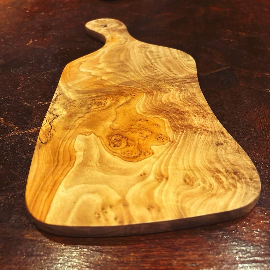 【AfricanSquare】オリーブナチュラルハンドルカッティング NO.8