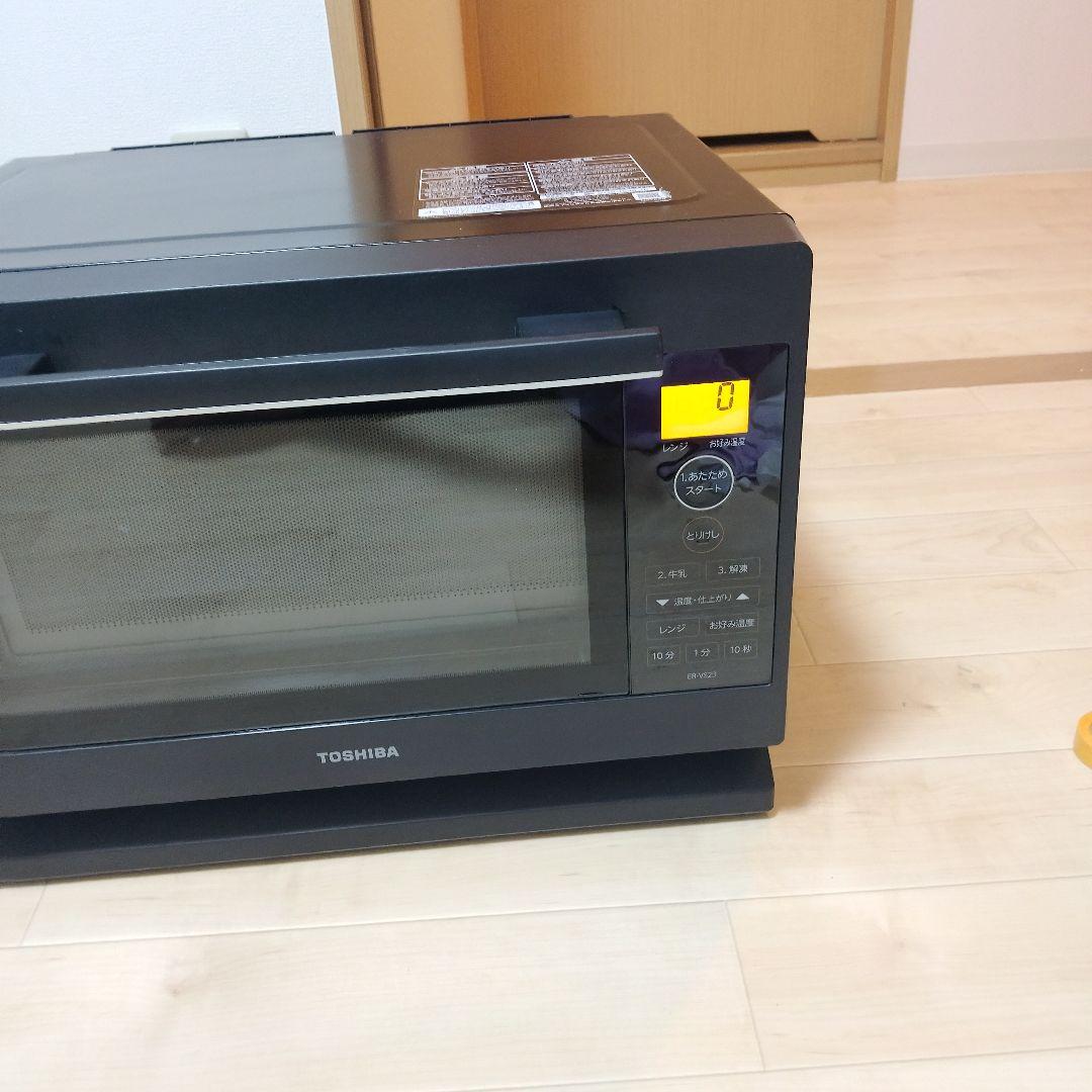 TOSHIBA 東芝 電子レンジ ER-VS23(K) 2021年製 フラット