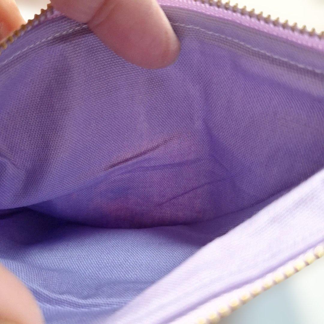 激レアポメラニアンパネル生地　ハンドメイド　両面パネルフラットポーチ