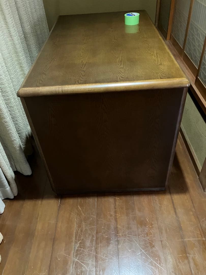 カリモクkarimoku製デスク机 幅約120cm (送料売主負担、たのメル便)