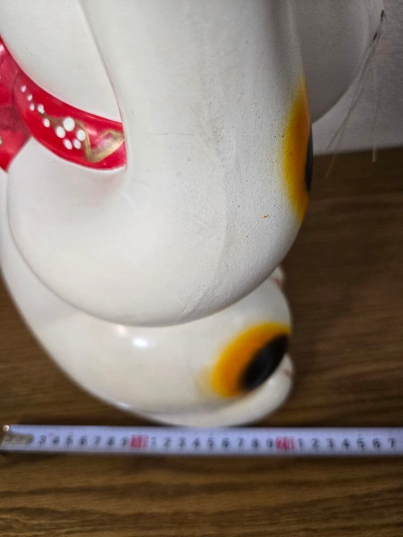 白猫　招き猫　まねきねこ　貯金箱　最終値下げ