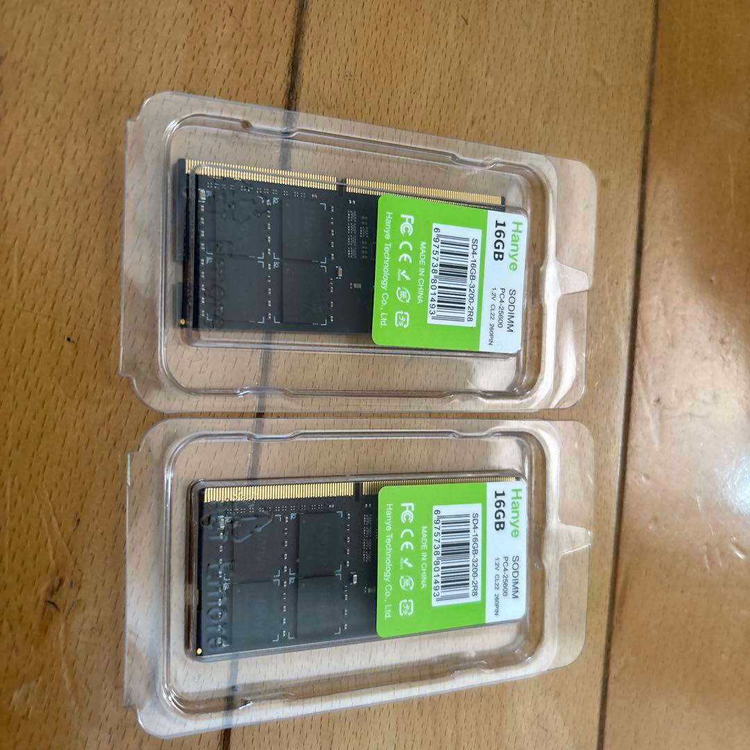 Hanye 16GB SO-DIMM メモリ 2枚セット
