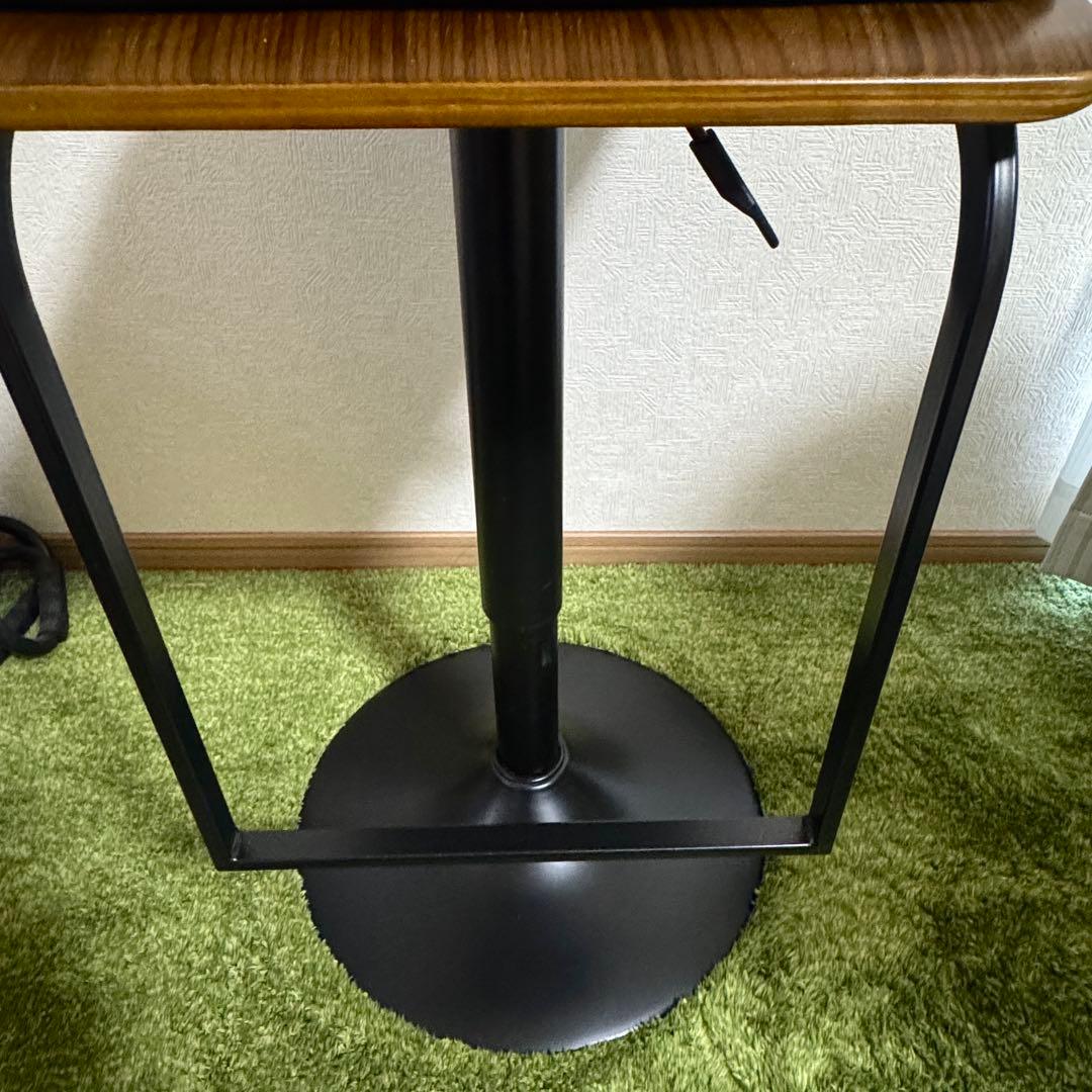 宮武製作所 バーチェア ブラウン 椅子 カウンターチェア 足置付 おしゃれ 良品