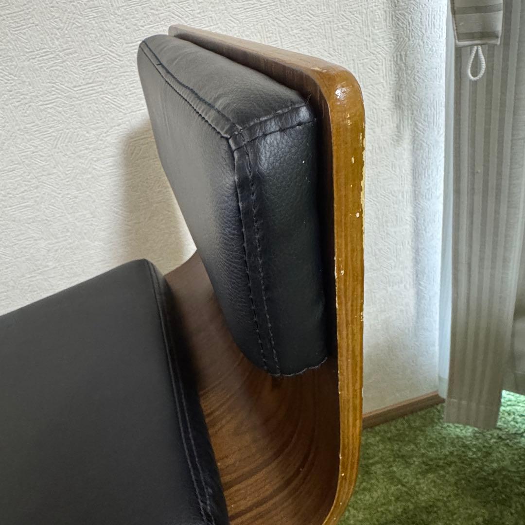 宮武製作所 バーチェア ブラウン 椅子 カウンターチェア 足置付 おしゃれ 良品