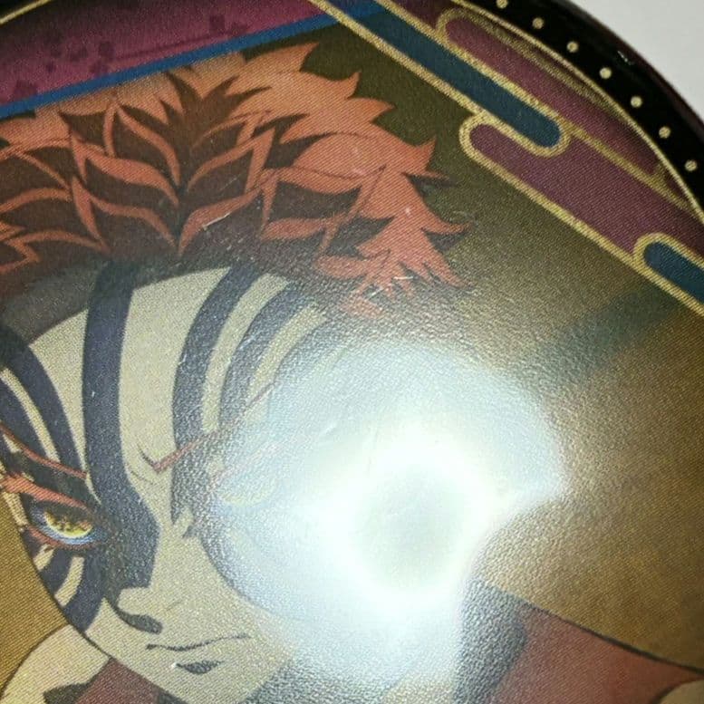 鬼滅の刃　きゃら豆　缶バッジ　猗窩座　2個