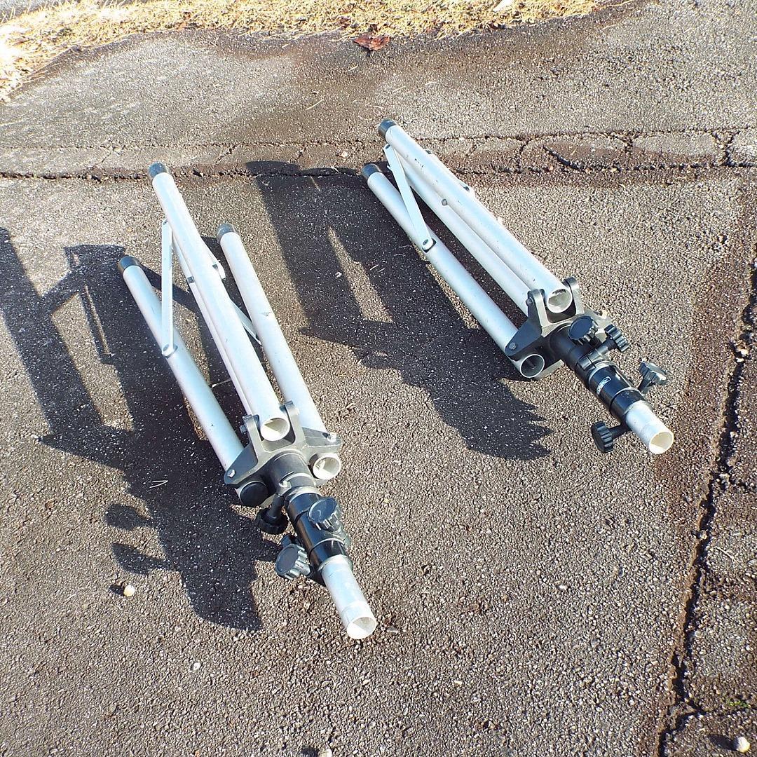 OHASHI_PA用スピーカースタンド_1870mm_アルミ_白_2本セット