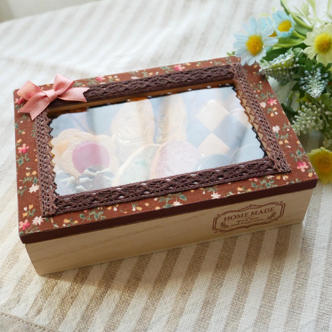 フェイクスイーツ◆可愛い♡クッキーズ＊8種×2枚＊木製デコBOX付◆リアルサイズ