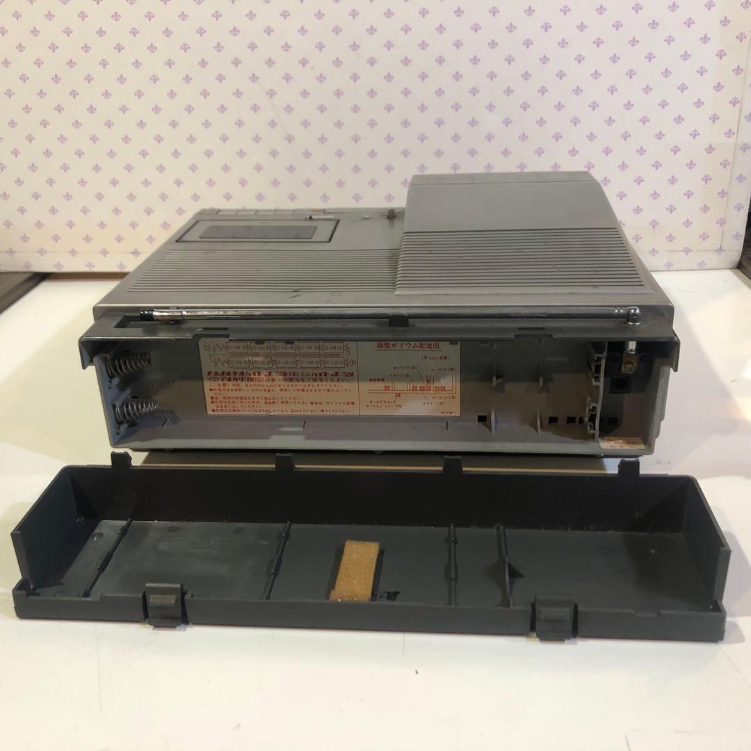 National TH6-X30 ブラウン管TV付 ラジカセ 簡易動作確認済み