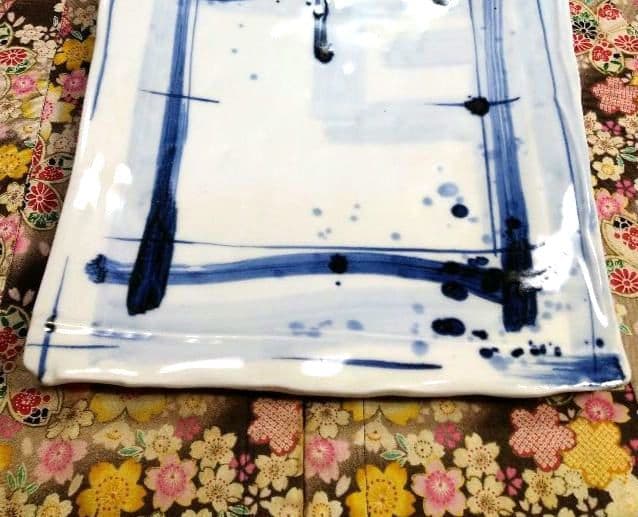 ⬛大人気のブロが選ぶ⬛【高級皿・大崎 庄右衛門作】デザイン【扇型超特大皿】１皿