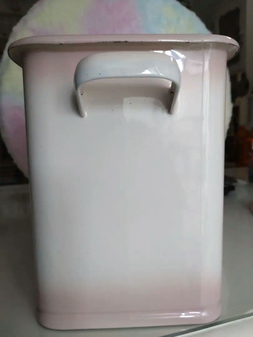 美品 イマン imane プリンセスローズ ミディ ホーロー 缶 ヴィンテージ