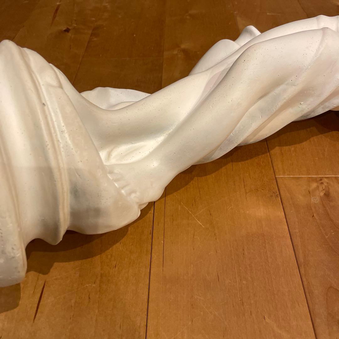 石膏像 水の精 ホワイト陶器製女性像 約65.5cm