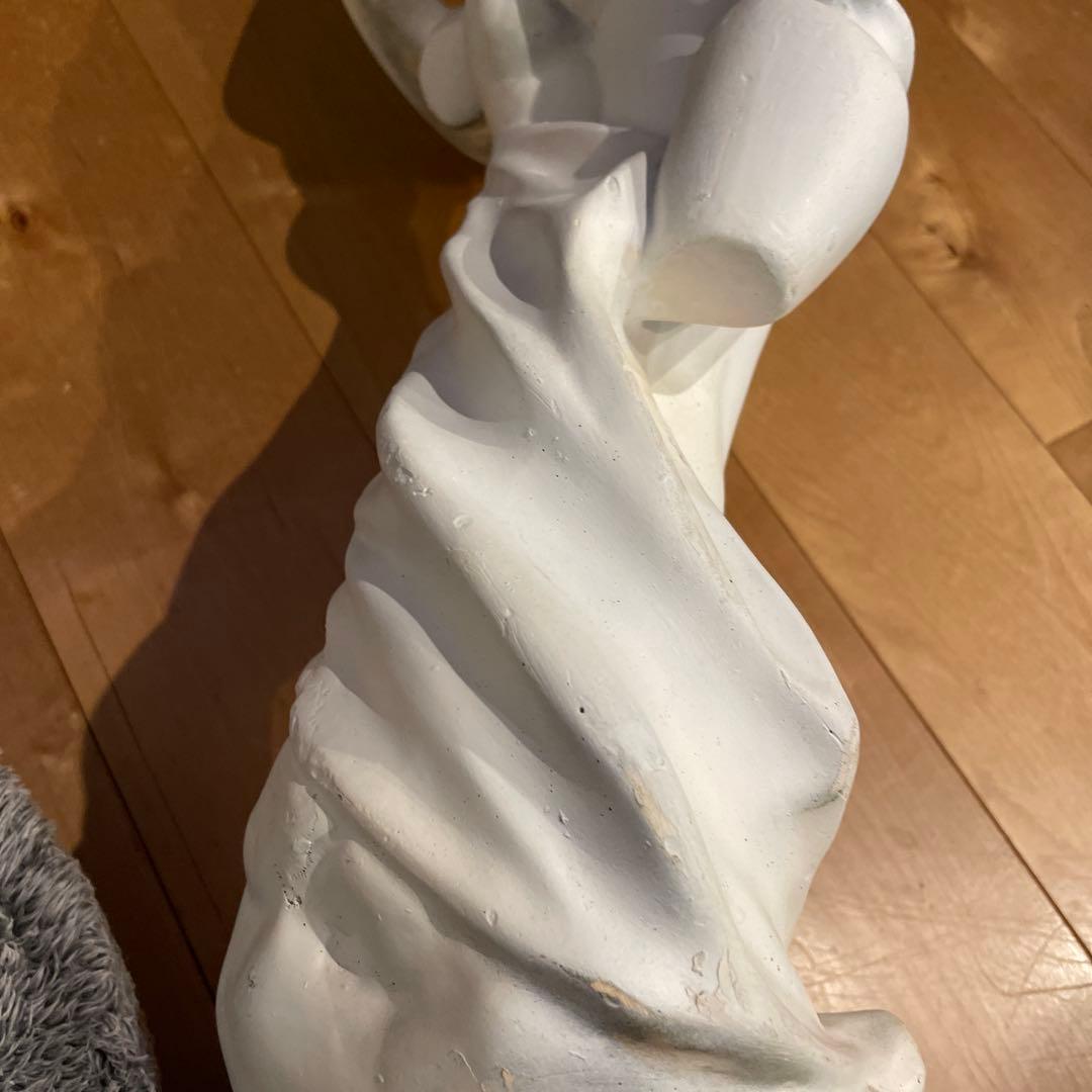 石膏像 水の精 ホワイト陶器製女性像 約65.5cm