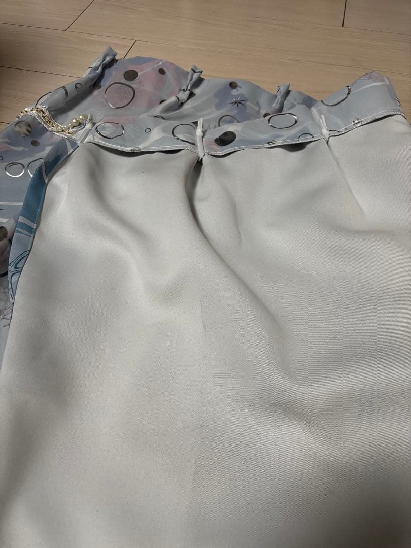 アリエル　カーテン　二重遮光カーテン　ベルメゾン　100×91cm 2枚セット